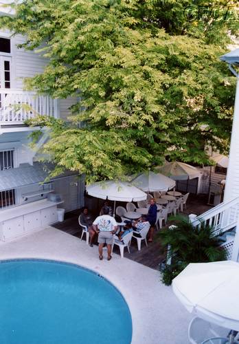 098.The poolside dining area, scene of many an open bar Happy Hour.JPG